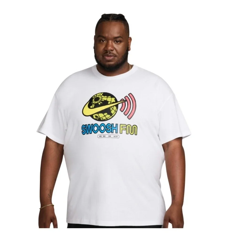 Nike Sportswear Men's Max90 Loose Fit T-Shirt White FZ5404-100,‎ Small